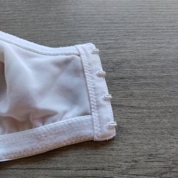 Cacique White Floral Lightly Line T-shirt Bra Size 46C - Picture 5 of 7